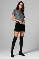 Women's Pocket Sailor Crew Neck Tee - Thin Stripe - view 4