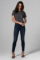 Women's Pocket Sailor Crew Neck Tee - Quarter Stripe - view 2