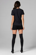 Women's Pocket Sailor Crew Neck Tee - Wavy Stripe - view 5