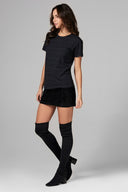 Women's Pocket Sailor Crew Neck Tee - Wavy Stripe - view 3