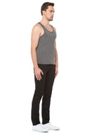 Men's Modal Scoop Neck Tank Top - Heather Grey - view 3