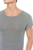 Men's Novelty Texture Wide Neck Tee - view 9