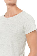 Men's Novelty Texture Wide Neck Tee - view 14