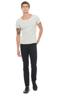 Men's Novelty Texture Wide Neck Tee - view 6