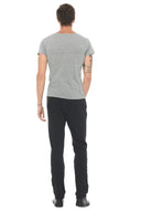 Men's Novelty Texture Wide Neck Tee - view 7