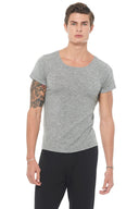 Men's Novelty Texture Wide Neck Tee - view 4