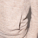 Women's Melange Knit Pullover Hoodie - Camel - view 4