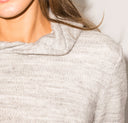 Women's Melange Knit Pullover Hoodie - Heather Grey - view 5